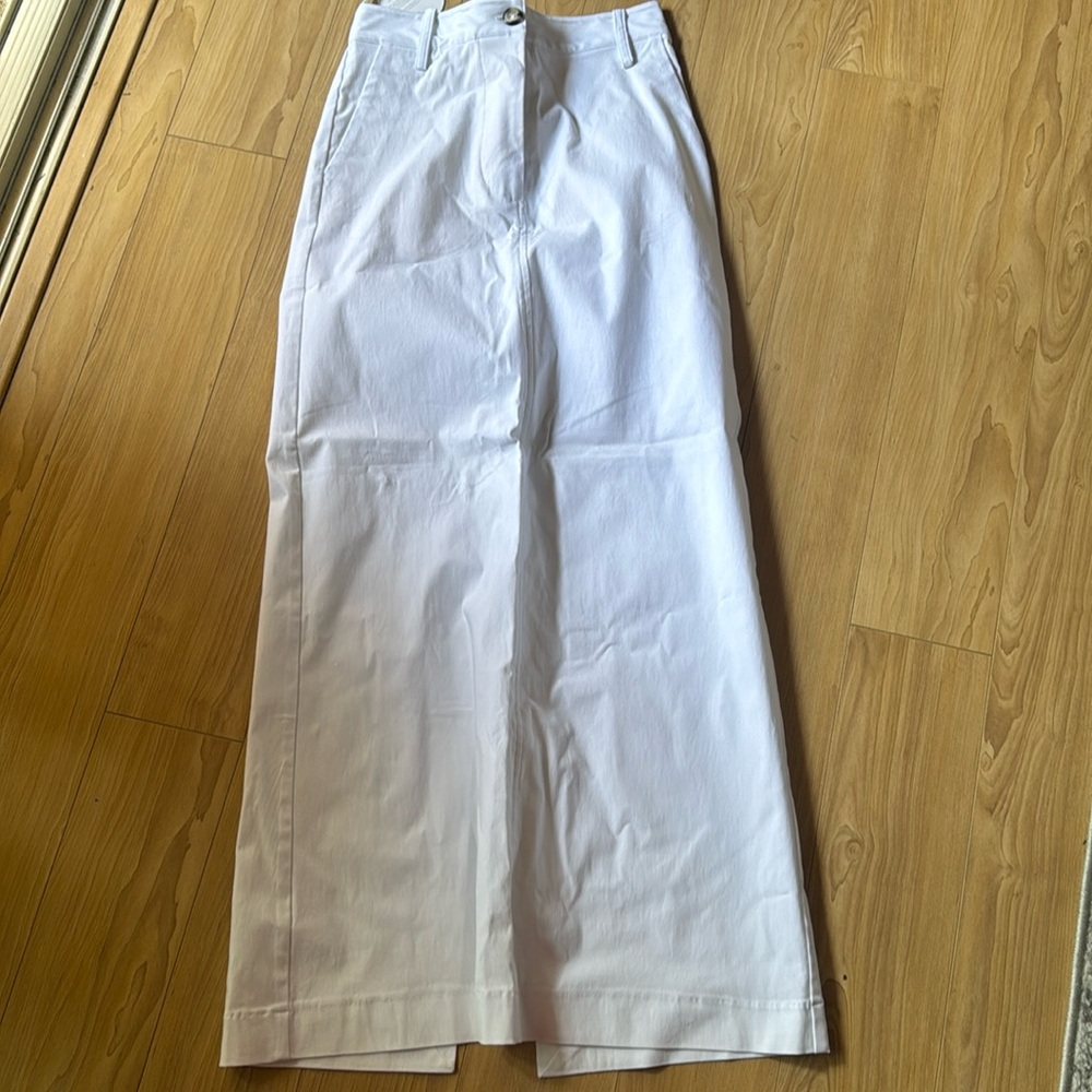 With Harper Lu White Maxi Skirt